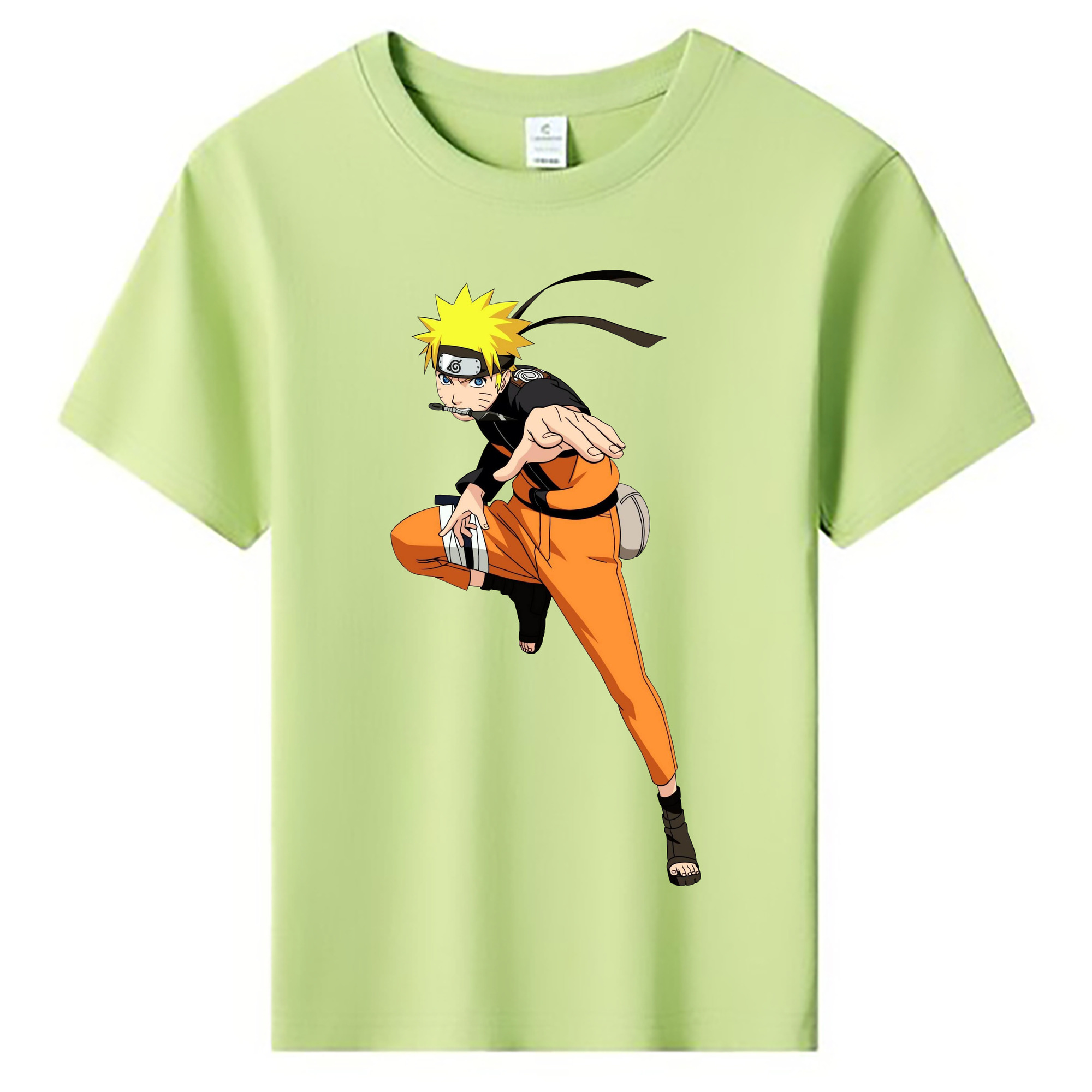 （画像用） NARUTO -ナルト- うずまき ナルト Uzumaki Naruto 綿100％キッズTシャツ（フロントプリント）